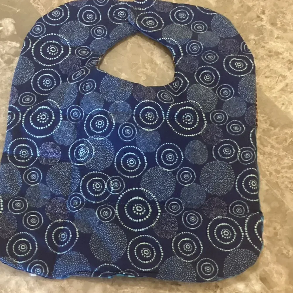 NWOT. Hand Crafted Quilted Reversible Baby Bib. $12 ea. or 3/$25